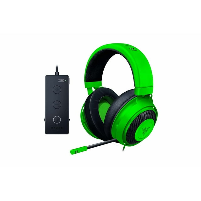 Razer Kraken Tournament Edition: THX Spatial Audio - Full Audio Control - Cooling Gel-Infused Ear Cushions - Gaming Headset Works with PC, PS4, Xbox One, Switch, Mobile Devices - Green