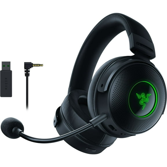 Razer Kraken V3 Pro Wireless Gaming Headset for PC, 2.4GHz, Haptics, Chroma RGB, 368g, Black