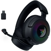 سماعة الألعاب اللاسلكية Razer Kraken V4 مع 9 Zone Chroma RGB للكمبيوتر الشخصي، Mac، PS5، Switch، أسود