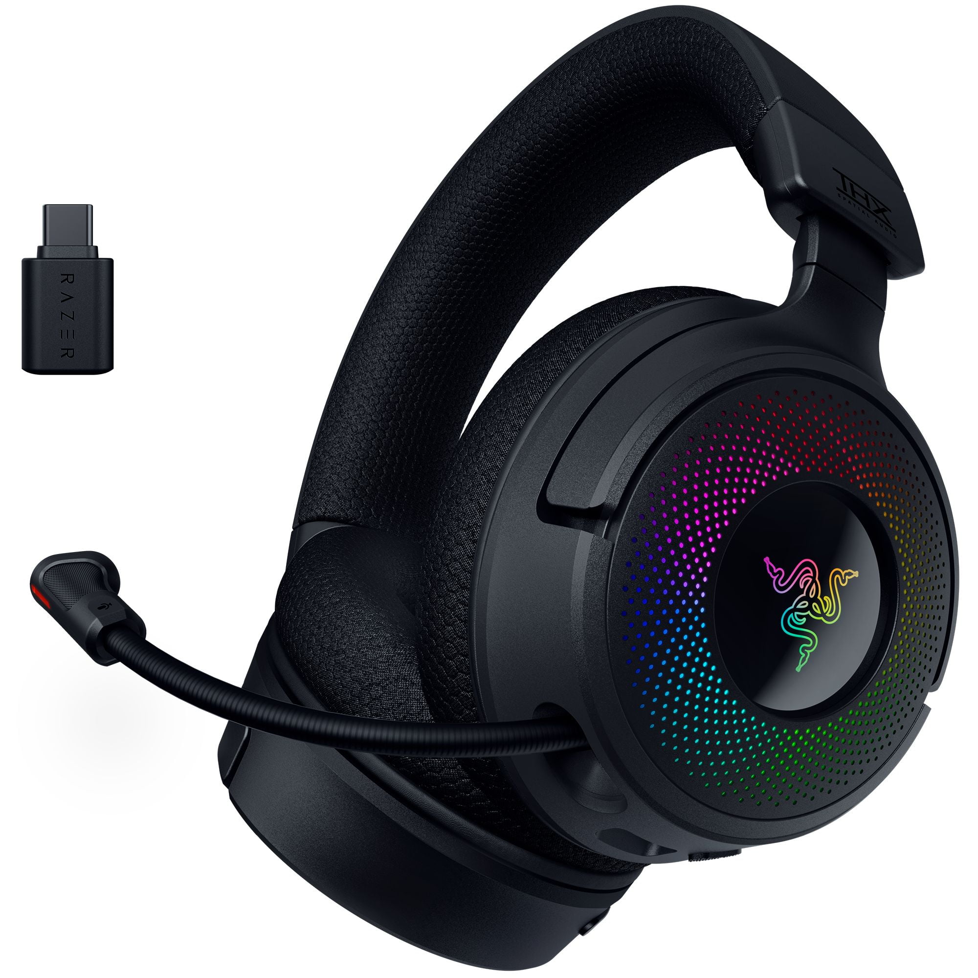 Razer Kraken V4 Wireless Gaming Headset with 9 Zone Chroma RGB for PC, Mac, PS5, Switch, Black