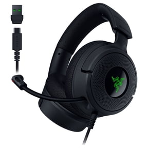 (Open Box) Razer Kraken V4 X Wired Gaming Headset with Chroma RGB for PC, Mac, PS5, Switch, Smartphone, Black