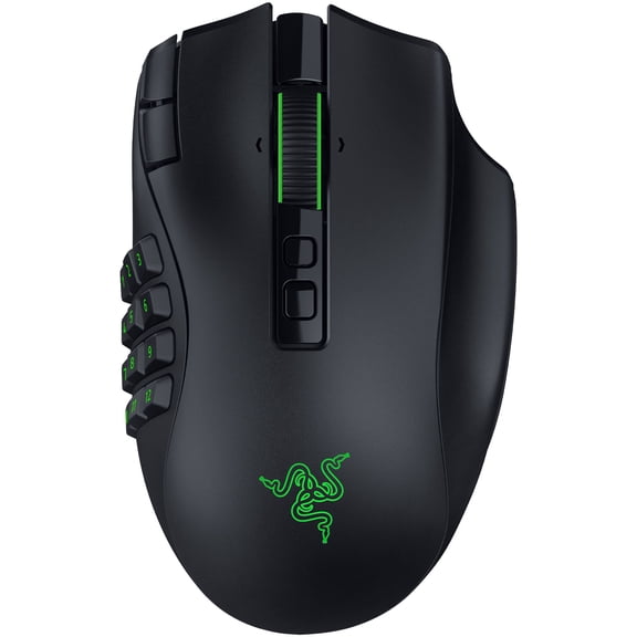 Razer Naga V3 Pro Wireless MMO Gaming Mouse with Swappable Side Plates, Black