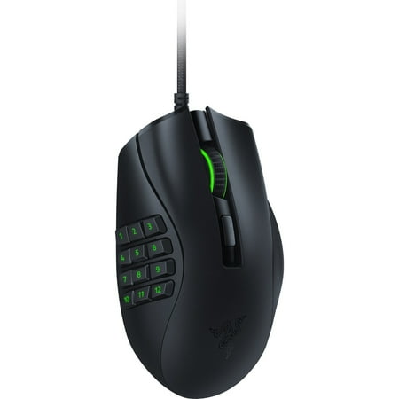 Razer - Naga X Wired with 16 buttons and Chroma RGB Lighting Optical Gaming Mouse - Black