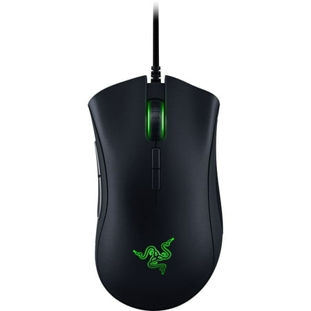 Razer - DeathAdder V2 Wired Optical Gaming Mouse with 8 Programmable Buttons - Black
