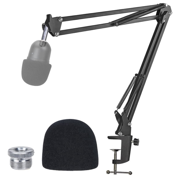 Razer Seiren Mini Boom Arm with Pop Filter - Mic Stand with Foam Cover Windscreen Compatible with Razer Seiren Mini Streaming Microphone by YOUSHARES