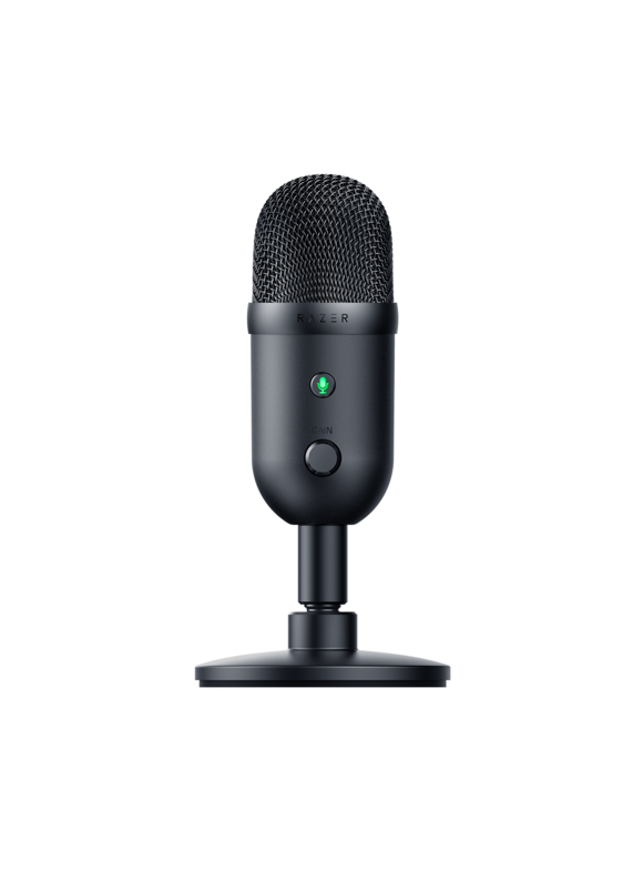 Razer Seiren V2 X USB Condenser Microphone for Streaming and Gaming on PC: Super cardioid Pickup Pattern - Integrated Digital Limiter - Mic Monitoring and Gain Control - Built-in Shock Absorber
