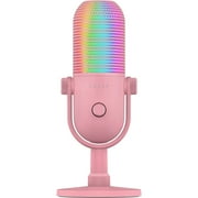 Razer Seiren V3 Chroma USB Mic with RGB Lighting Microphone with Tap-to-Mute, Quartz