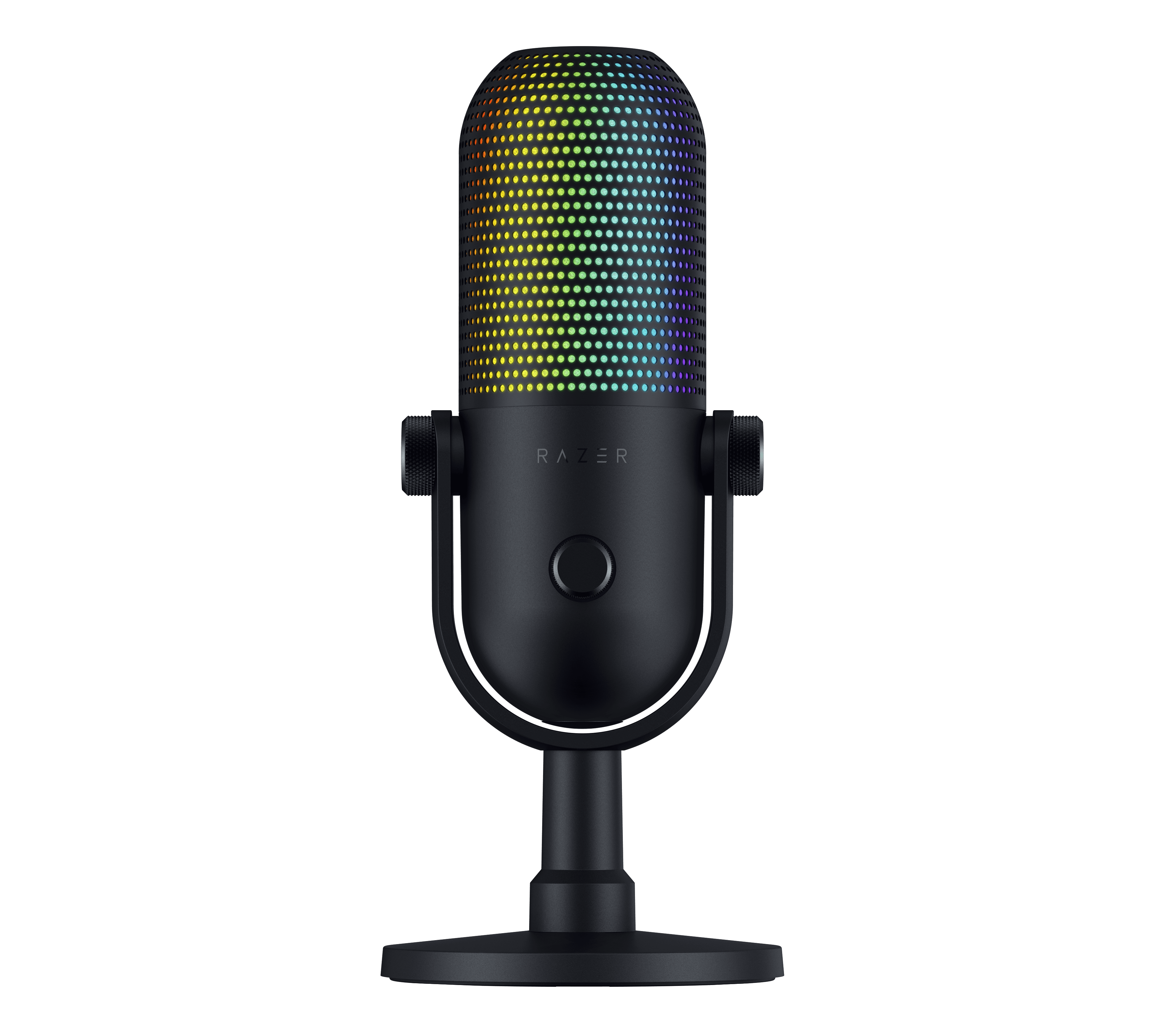 Open Box Razer Seiren V3 Chroma USB Mic with RGB Lighting Microphones with Tap-to-Mute, Black