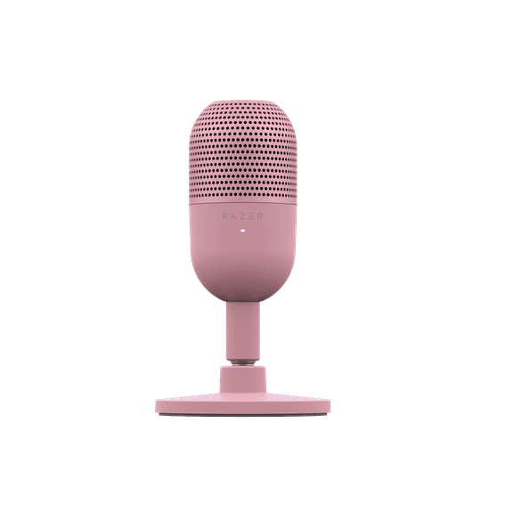 Razer Seiren V3 Mini Ultra-Compact USB Microphone, Tap to Mute, Quartz Pink