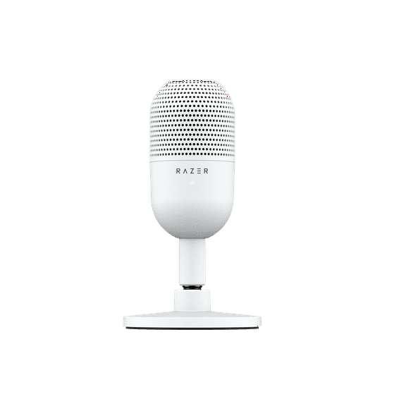 Razer Seiren V3 Mini Ultra-Compact USB Microphone, Tap to Mute, White