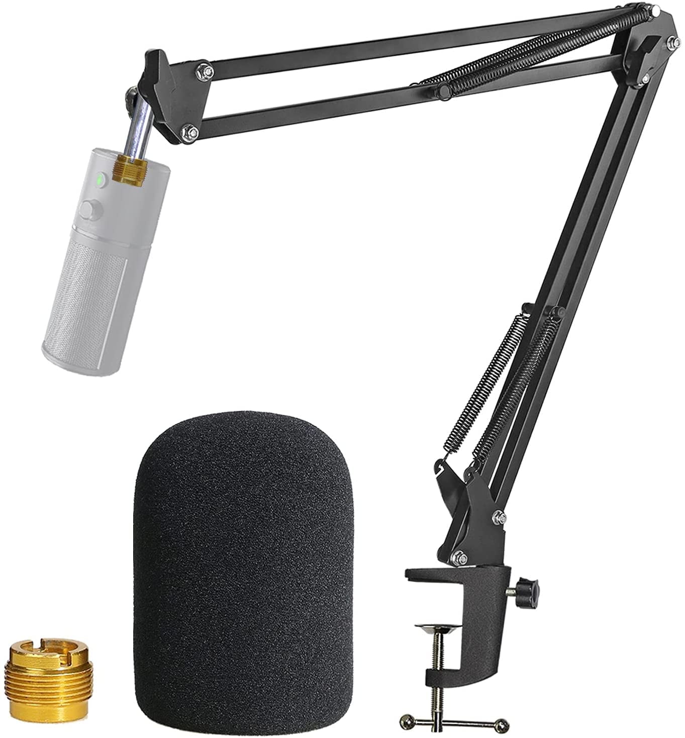 Razer Seiren X Boom Arm with Pop Filter - Mic Stand with Foam Cover  Windscreen for Razer Seiren X Streaming Microphone by YOUSHARES