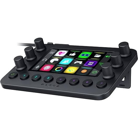 Razer Stream Controller: All-In-One Streaming Console - 12 Customizable Haptic Keys - 6 Precision Analog Dials - 8 Programmable Buttons - Compatible with PC & Mac