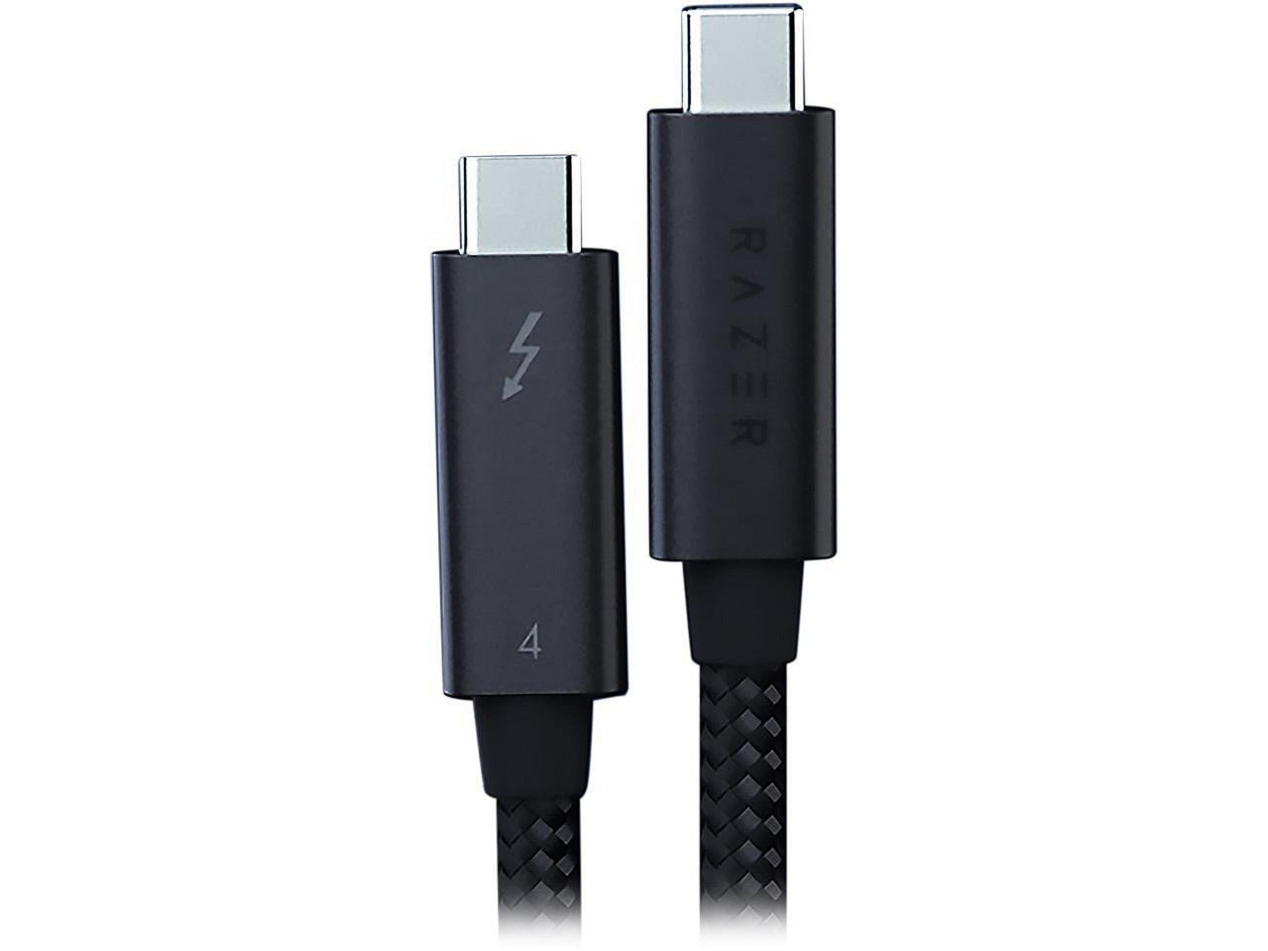 Plugable Thunderbolt 4 Cable [Thunderbolt Certified] 3.2ft USB4 Cable with  100W Charging, Single 8K or Dual 4K Displays, 40Gbps Data Transfer,  Compatible with Thunderbolt 4, USB4, Thunderbolt 3, USB-C : :  Computers