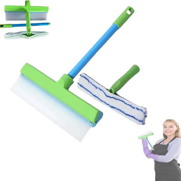 Raznave Squeegee, Raznave Window Cleaner, Recyclable Silicone Window Squeegee Kit for Shower Glass Mirror Door Car