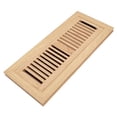 thumbnail image 1 of Razo Red Oak Wood Flush Mount Floor Register, 4x14 Inch with Damper, Unfinished, 1 of 2