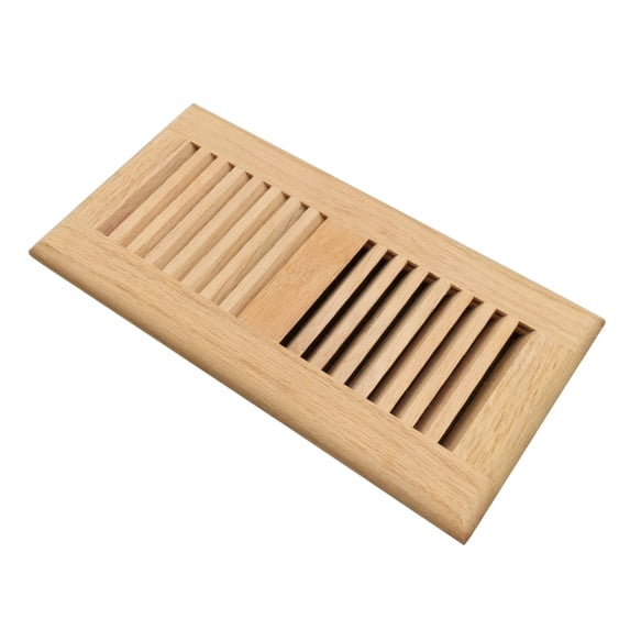 Razo White Oak Wood Floor Register, Drop in Vent, 4x10 inch, Unfinished ...