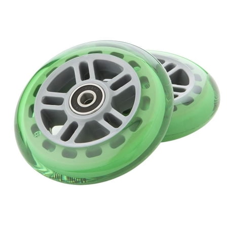 Razor A Scooter Urethane 98mm Wheels w/ Bearings - Green | 134932-GR (Set of 2)