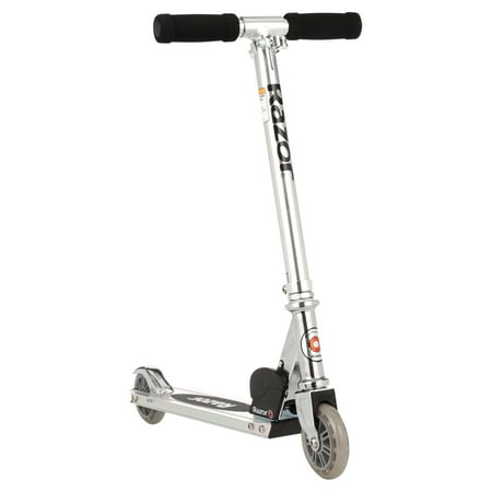 Razor A Kick Scooter for Kids - Clear, Lightweight, Foldable, Aluminum Frame, for Child Ages 5+.