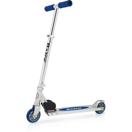 Razor "A" Blue Kick Scooter - Lightweight, Foldable, Aluminum Frame, and Adjustable Handlebars