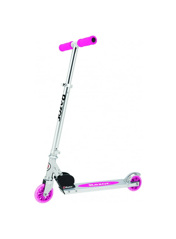 Razor A Kick Scooter for Kids - Pink, Lightweight, Foldable, Aluminum Frame, for Child Ages 5+