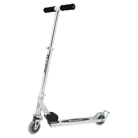 Razor A2 Kick Scooter – Black, Wheelie Bar, Foldable, Lightweight, for Child Ages 5+