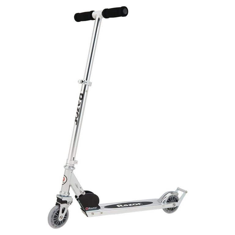 Razor A2 Kick Scooter – Black, Wheelie Bar, Foldable, Lightweight
