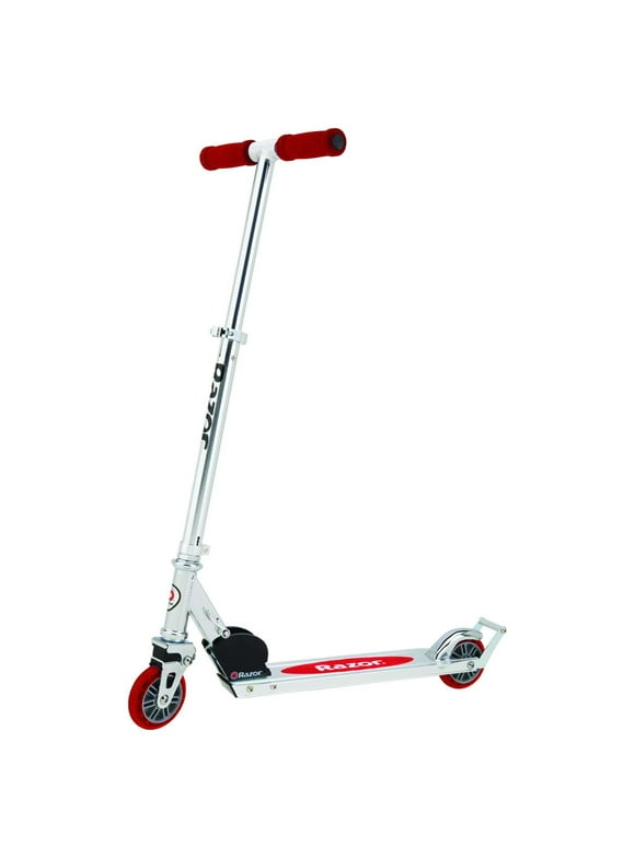 Razor A2 Kick Scooter for Kids - Wheelie Bar, Front Suspension, Lightweight, Foldable, Aluminum Frame and Adjustable Handlebars