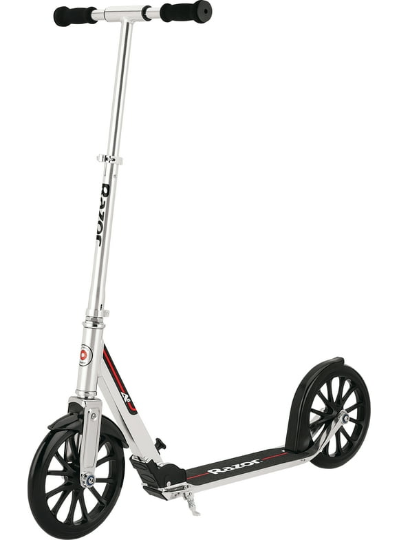 Razor A6 Kick Scooter - 10" Wheels, Anodized Aluminum, Foldable, Lightweight, for Teen & Adult