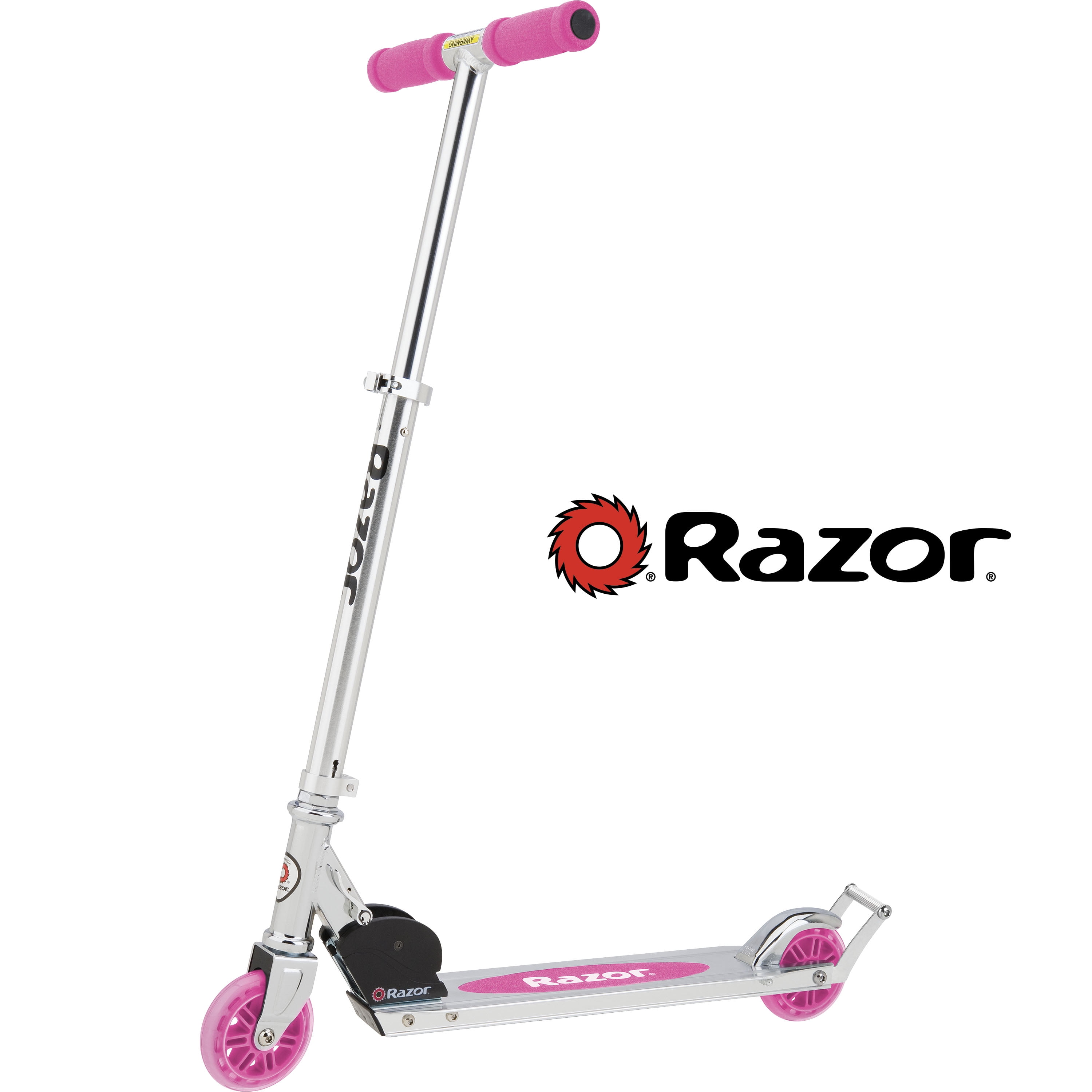 Razor AW Kick Scooter Pink Lightweight Foldable Aluminum Frame
