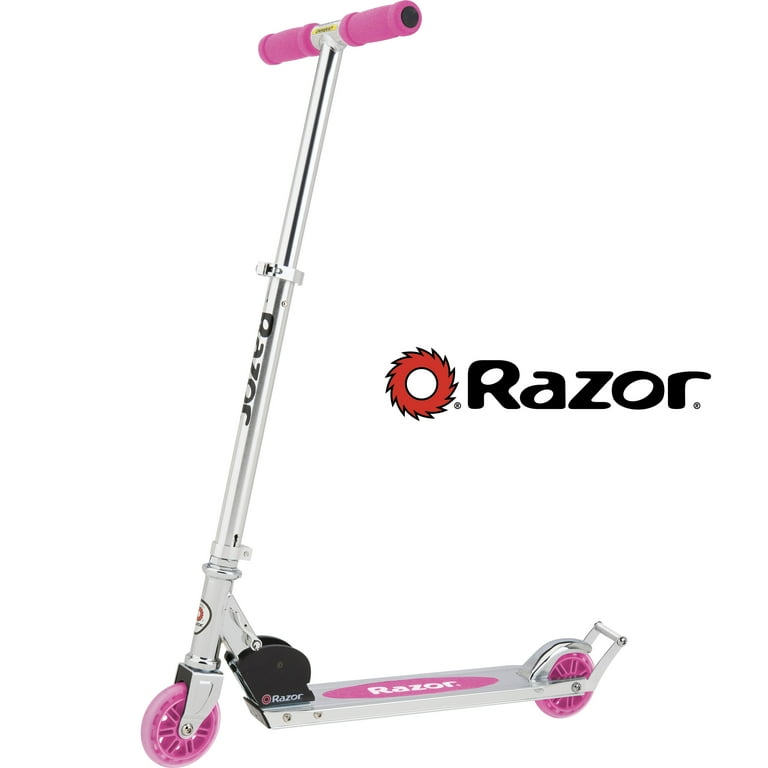 KAGEROU / Light Pink・Matte Silver rim JT Razor AW Kick Scooter Pink Lightweight Foldable Aluminum Frame