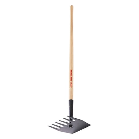 Razor-Back USF6 50.25 in. L X 9 in. W Steel Rake Wood Handle