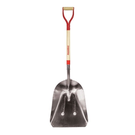 Razor-Back Aluminum/Wood Brown/Silver Scoop