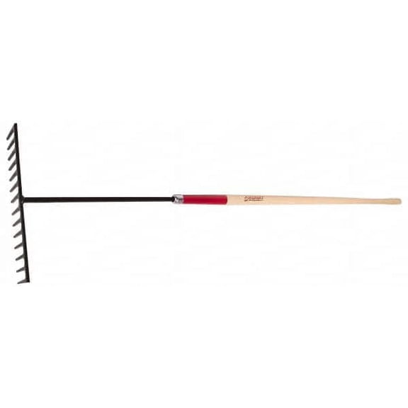 Razor-Back Asphalt Rake with 78" Wood Handle 17" Blade with 4" Tines