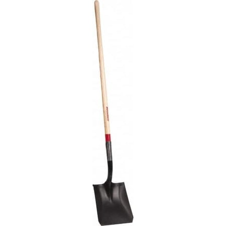 Razor-Back Square Blade Steel Shovel, 48" Wood Straight Handle