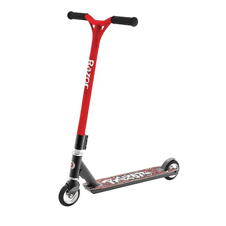Razor - Beast V6 Indoor Outdoor 2-Wheel Kids Push Ride On Scooter Toy - Red/Black