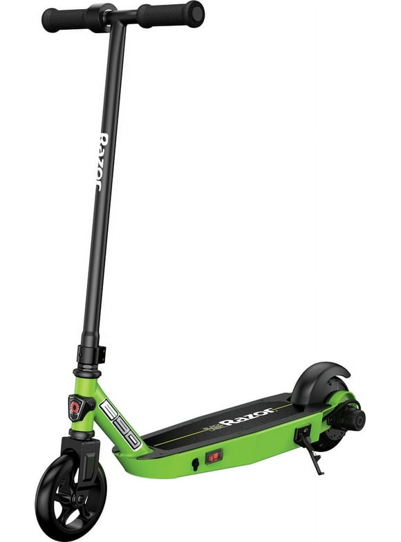 Razor Black Label E90 Electric Scooter - Green, for Kids Ages 8+ and up to 120 lbs, Up to 10 mph & Up to 40 mins of Ride Time, 90W Power Core High-Torque Hub Motor