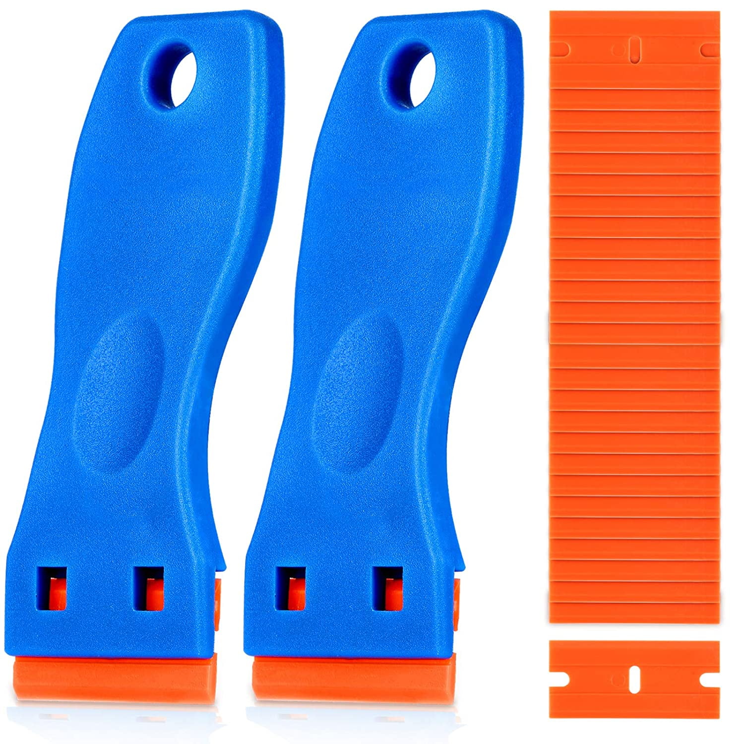 Razor Blade Scraper 2PCS Scraper Tool with 60PCS Blades Cleaning