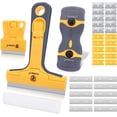 thumbnail image 1 of Razor Blade Scraper Tool Set, 3-Piece with 30 Replacement Blades - Heavy-Duty Cleaning Tool, Standard & Mini Scrapers for Decals, Stickers, Paint, Caulk, and Adhesive Removal, 1 of 4