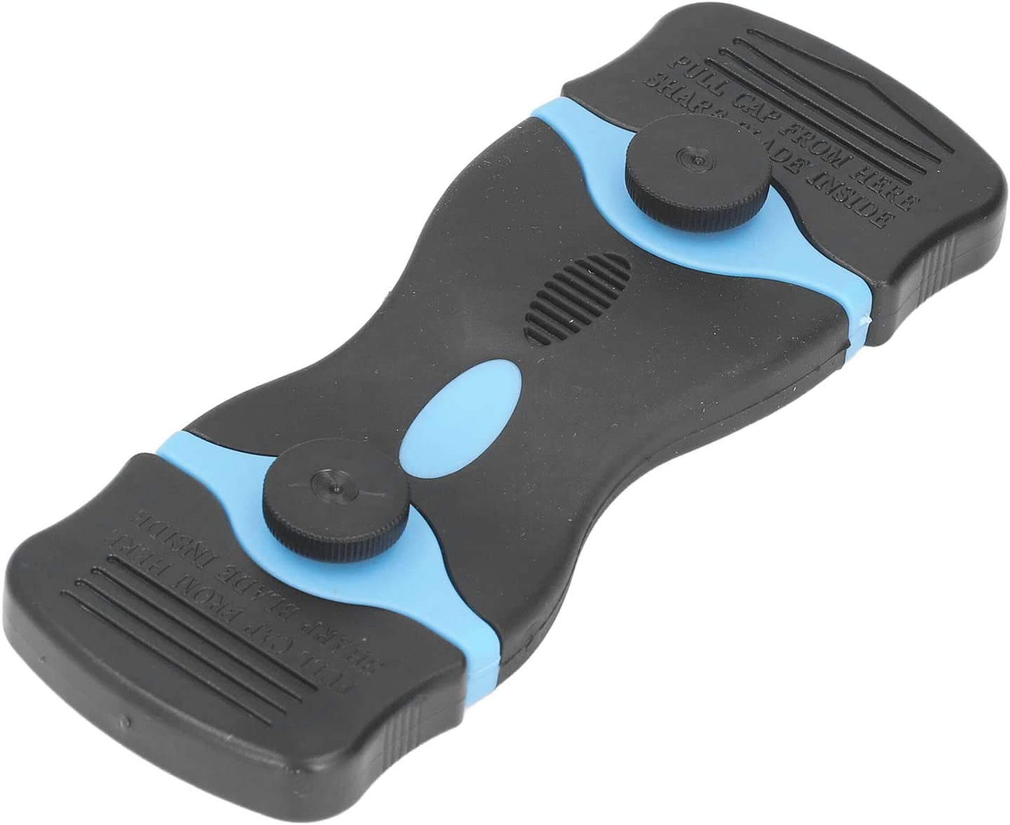 Razor Blade Scrapers, Metal Plastic Blades Simple Operation 2 in 1 Scraper Tool ABS for Kitchen(Black+Blue)