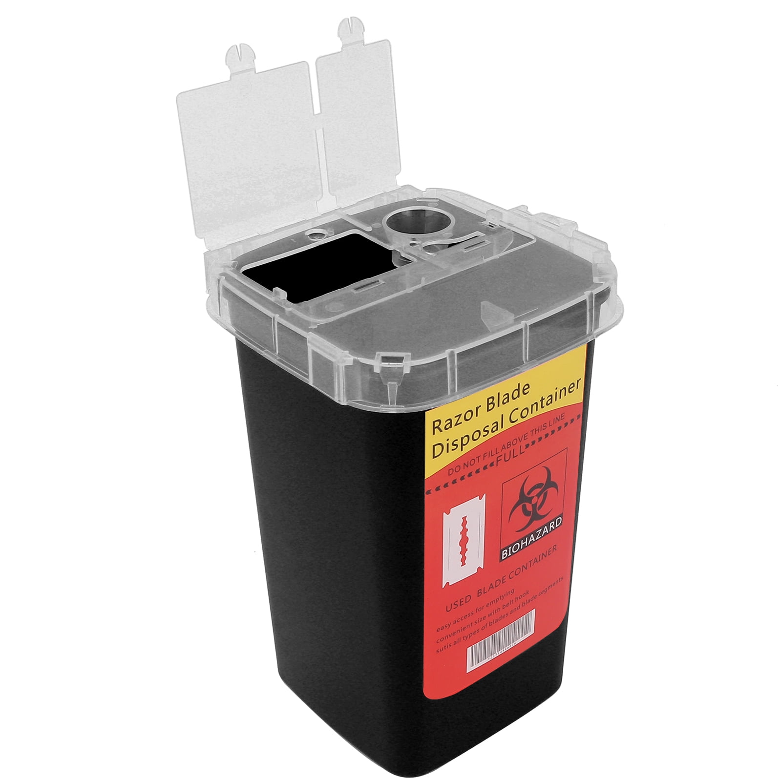 Razor Blades Disposal Case Plastic Waste Blade Syringe Needles Trash