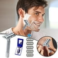 Razor Blades, Vintage Double Edged Stainless Shaving for Men with