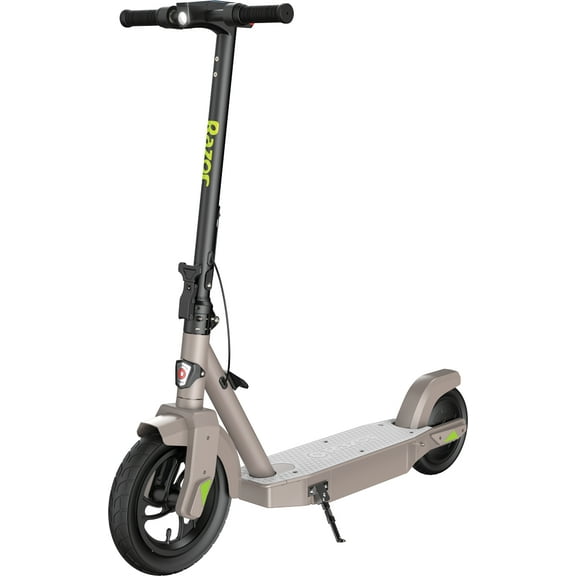 Razor C25 SLA Commuting Folding Electric Scooter for Adults up to 220 lb., Up to 15 mph and 10 mile Range, Large Pneumatic Tires, 250W Hub Motor Rear-Wheel Drive, 36V Battery, Unisex