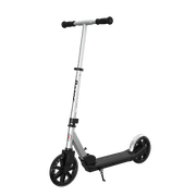 Razor Chrome Lux – Silver/Black, Folding Large 8” Wheel Kick Scooter for Ages 8+ and up to 220 lb