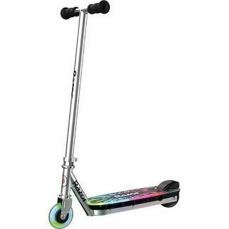 Razor Color Rave Electric Scooter – LED Light-Up Deck, Lightweight, up to 7.5 mph, for Child Ages 8+