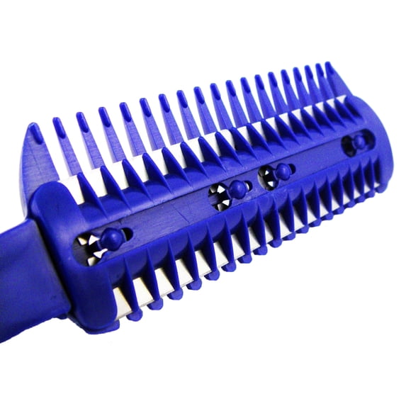 Razor Comb W/Built in Comb & 5 Bonus Blades Hair Cutting Thinning Salon Barber