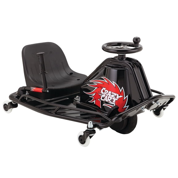 Razor Crazy Cart DLX - 24V Electric Powered Ride-On, up to 12 mph, Drifting Go Kart For Ages 9+