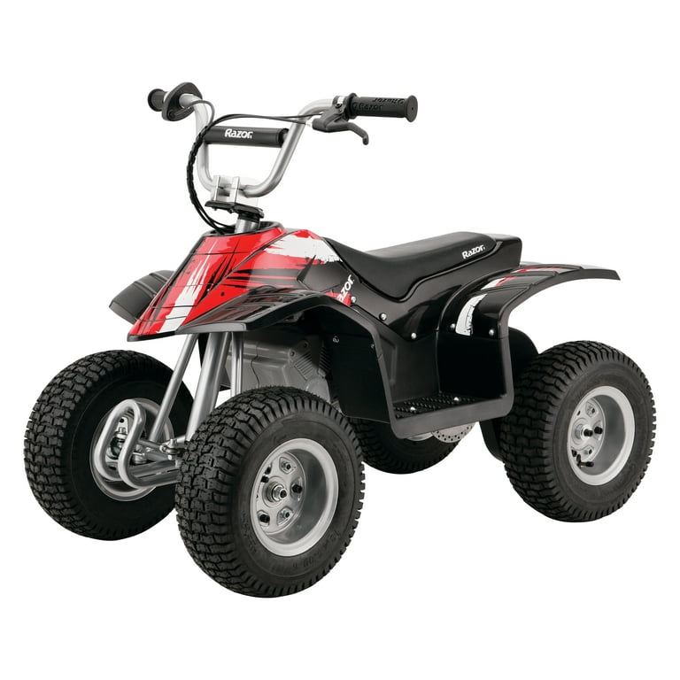 Razor Dirt Quad 24V Powered Ride on 12 Knobby Tires up to 8 mph Electric 4 Wheeler for Kids 8