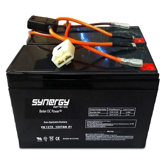 Razor Dirt Quad Batteries With Wiring Harness High Performance 12V 7ah Battery Easy Slide on Terminals No Soldering!