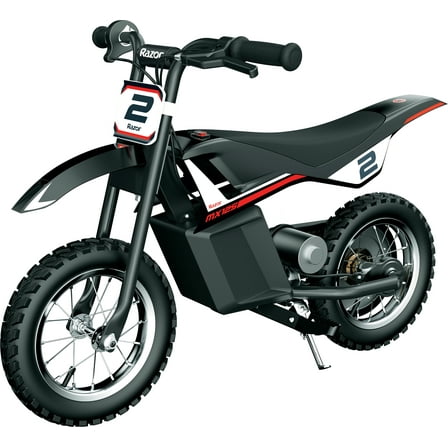 Razor Dirt Rocket MX125 - Black, 12V Electric-Powered Miniature Dirt Bike, for Child 5+