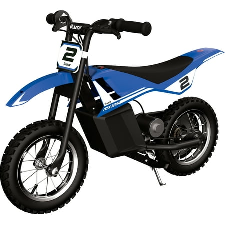 Razor Dirt Rocket MX125 - Blue, 12V Electric-Powered Miniature Dirt Bike, for Child 5+